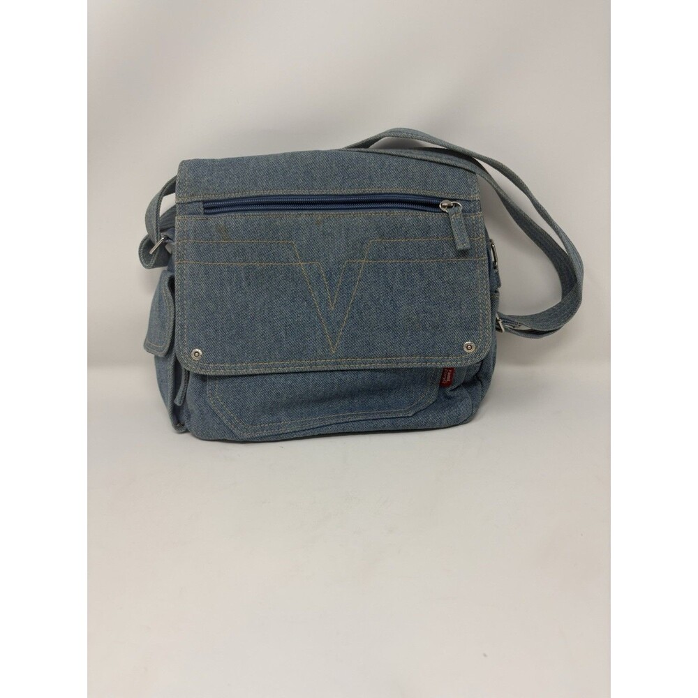Faded Glory Y2K Denim Messenger Bag Crossbody Purse